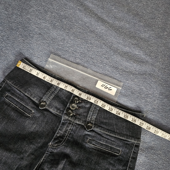 Kut From The Kloth Bermuda Blue Denim Shorts High-rise Size 12 - Picture 9 of 11